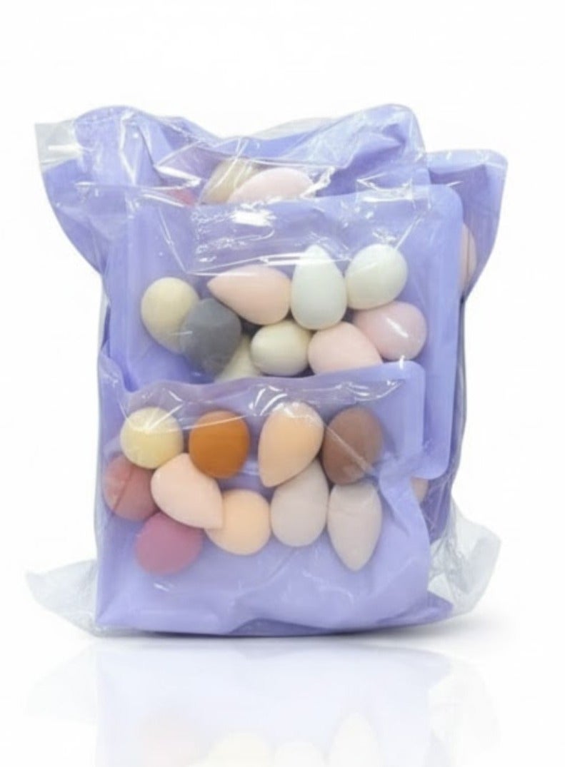 طقم إسفنج مكياج من 10 قطع متعدد الألوان